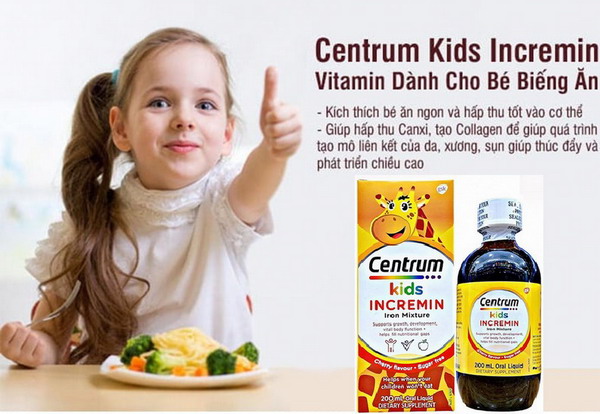 Thuốc bổ Centrum Kid - Giải pháp hiệu quả cho trẻ biếng ăn