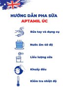 Các bước chuẩn bị trước khi pha sữa aptamil úc