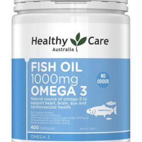 Dầu cá Healthy Care Fish Oil 1000mg Omega 3 - 400 viên
