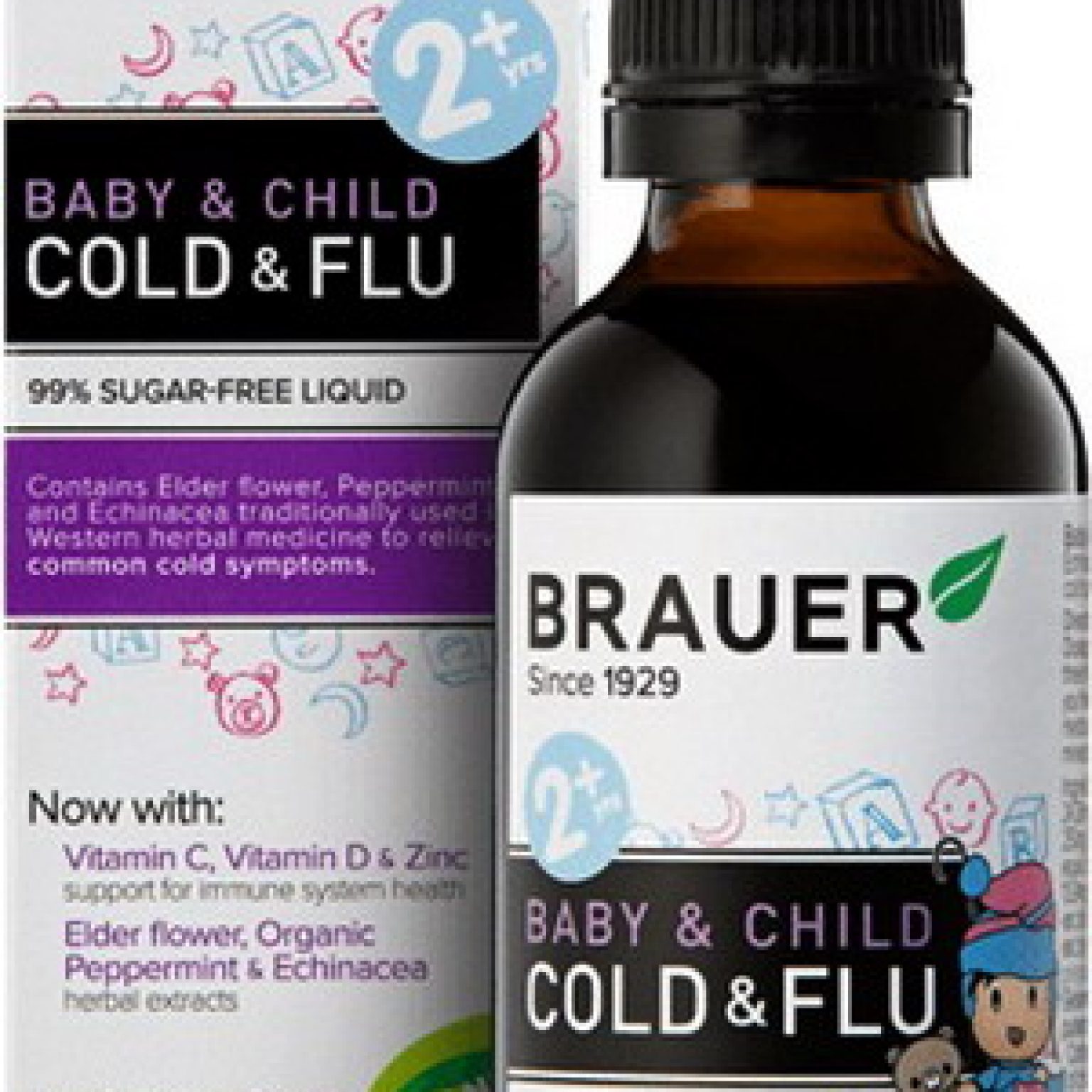 Sirp Brauer Cold & Flu - mẫu mới