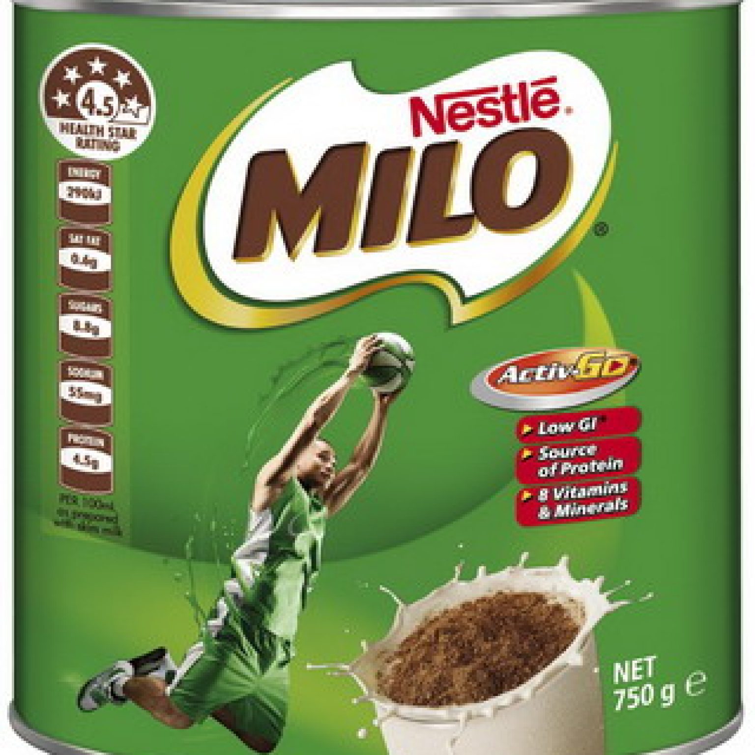 Sữa Milo Úc hộp 750g