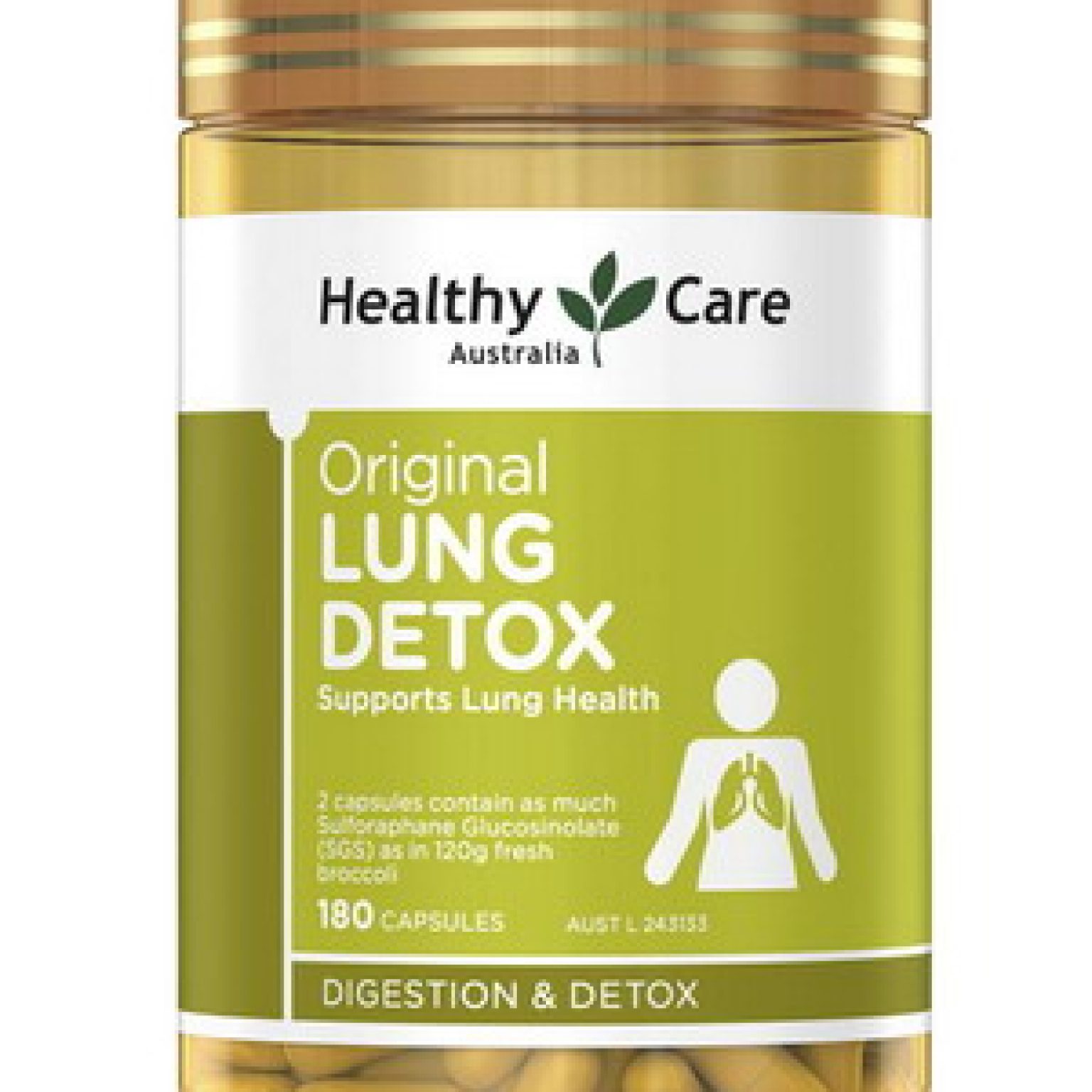 Thải độc phổi của úc Healthy Care Lung Detox