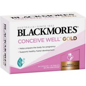 Thuốc tăng khả năng thụ thai cho nữ Blackmores Conceive Well Gold - Mẫu mới 2020