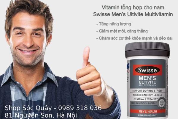 Vitamin tổng hợp cho Nam Swisse Men's Ultivite